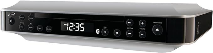 iLive Wireless Under The Cabinet Kitchen CD Player Radio Bluetooth Speaker System | Amazon (US)