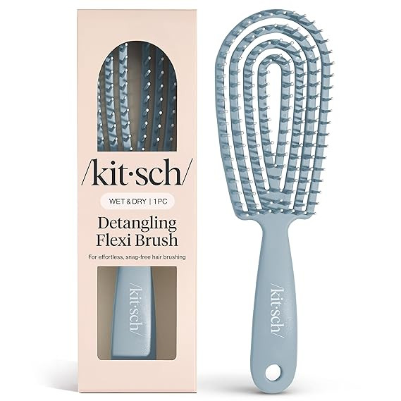Kitsch Hair Brush Detangler – Flexi Flow Hair Brush for Women, Men & Kids | Detangling Brushes ... | Amazon (US)