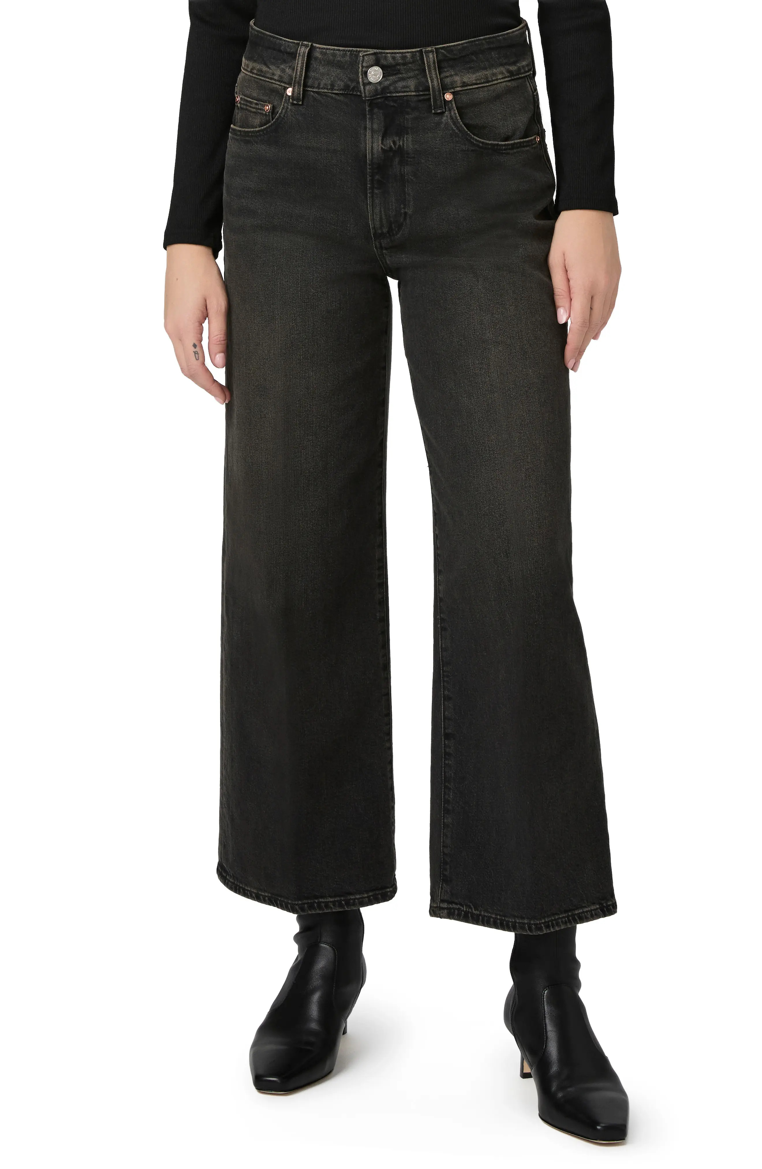 PAIGE Sasha High Waist Ankle Wide Leg Jeans (Women) | Nordstromrack | Nordstrom Rack