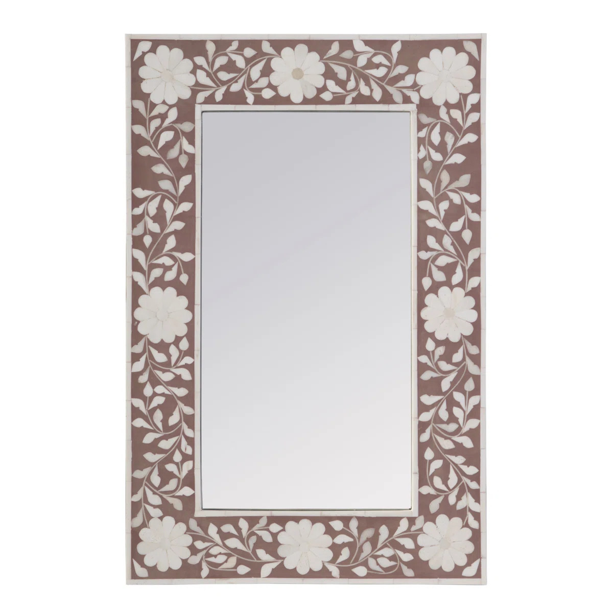 Vivienne Bone Inlay Wall Mirrored | Perigold