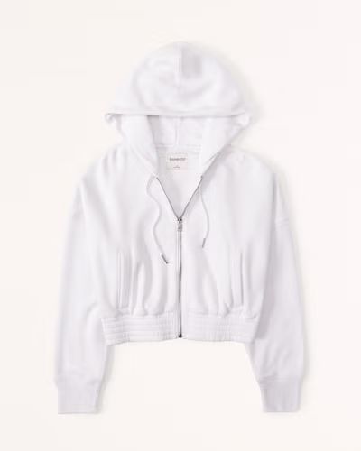 Women's Essential Mini Sunday Hooded Full-Zip | Women's Tops | Abercrombie.com | Abercrombie & Fitch (US)