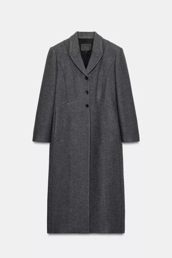 FITTED COAT WITH MANTECO WOOL ZW COLLECTION LIMITED EDITION | Zara US