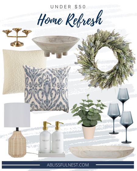 Affordable home decor refresh pieces all under $50
Modern decor
Farmhouse style
Spring wreath
Faux floral


#LTKhome #LTKfindsunder50 #LTKSeasonal