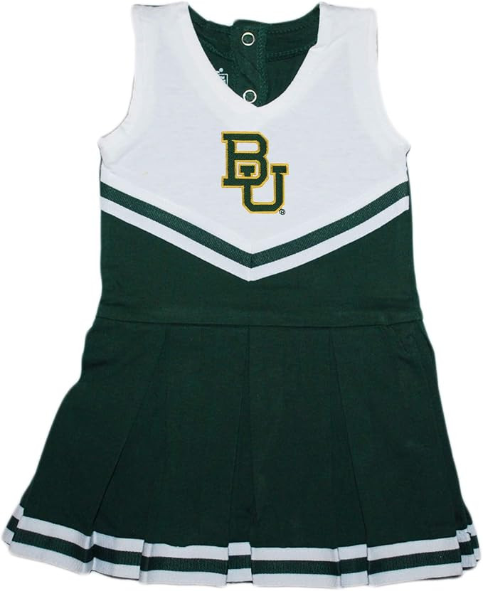 Creative Knitwear Baylor University Bears Baby and Toddler Cheerleader Bodysuit Dress | Amazon (US)