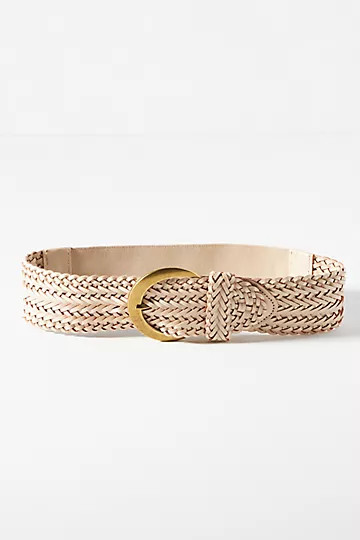 Woven Leather Stretch Belt | Anthropologie (US)