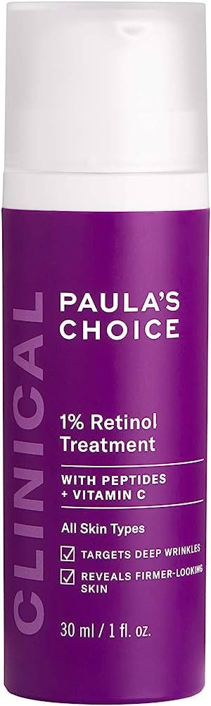 Paula's Choice CLINICAL 1% Retinol Treatment Cream with Peptides, Vitamin C & Licorice Extract, A... | Amazon (US)