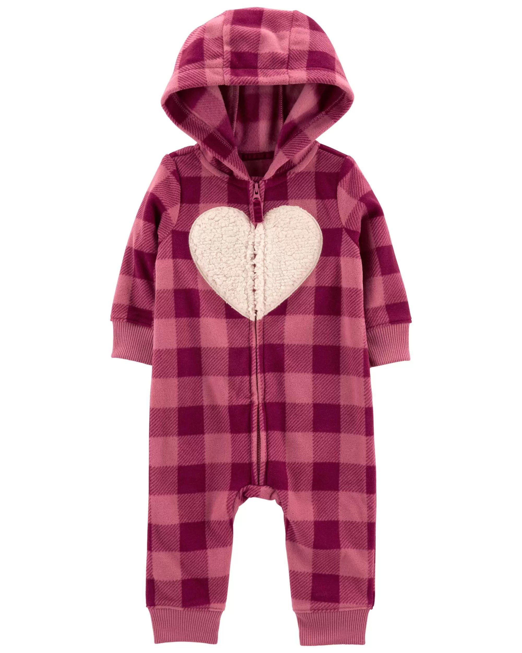 Plaid Zip-Up Fleece Jumpsuit | Carter's