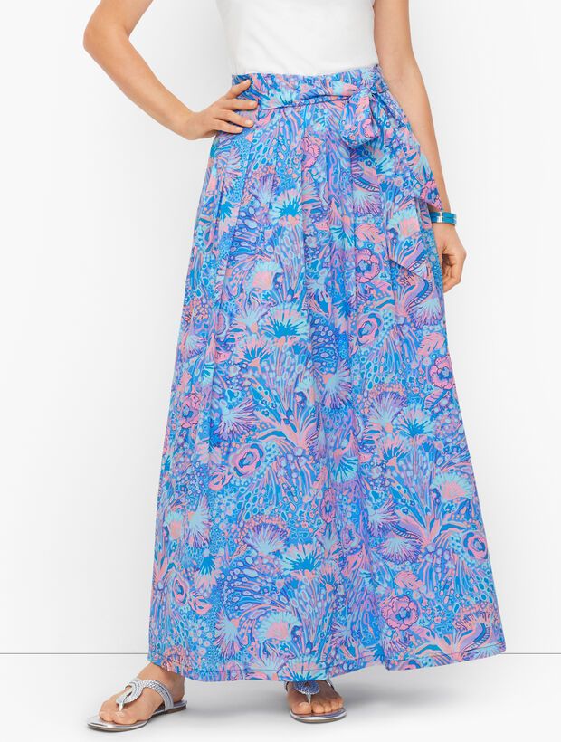 Voile Maxi Skirt - Flowing Floral | Talbots