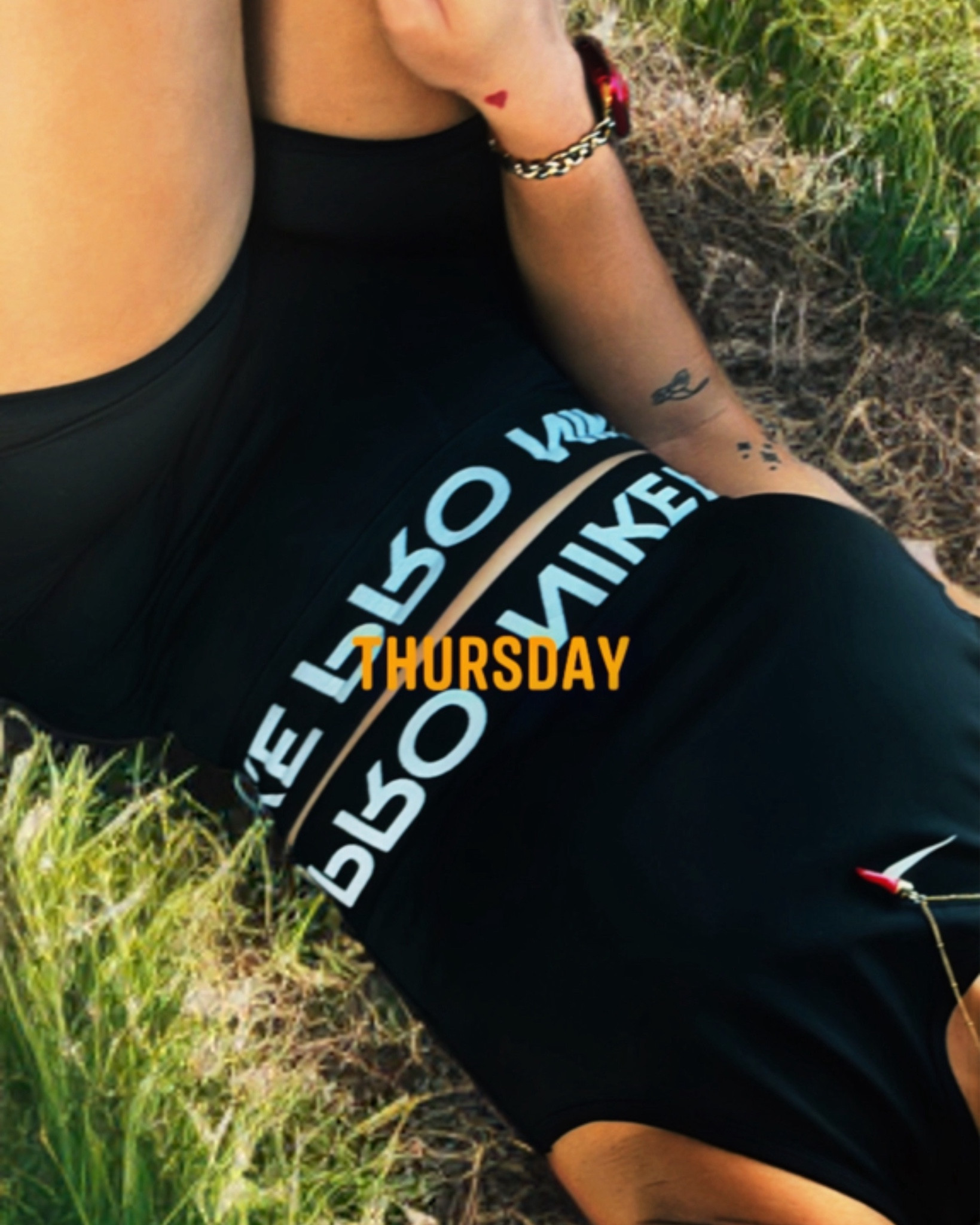 This black Nike Pro set is everything - Perfect for movement or just soaking up the sun in style. I paired it with minimal gold jewelry and my signature chili charm/italian horn for a laid-back but bold vibe. Whether you’re lounging or lifting, this set holds its own.

#LTKFindsUnder100 #LTKStyleTip #LTKActive