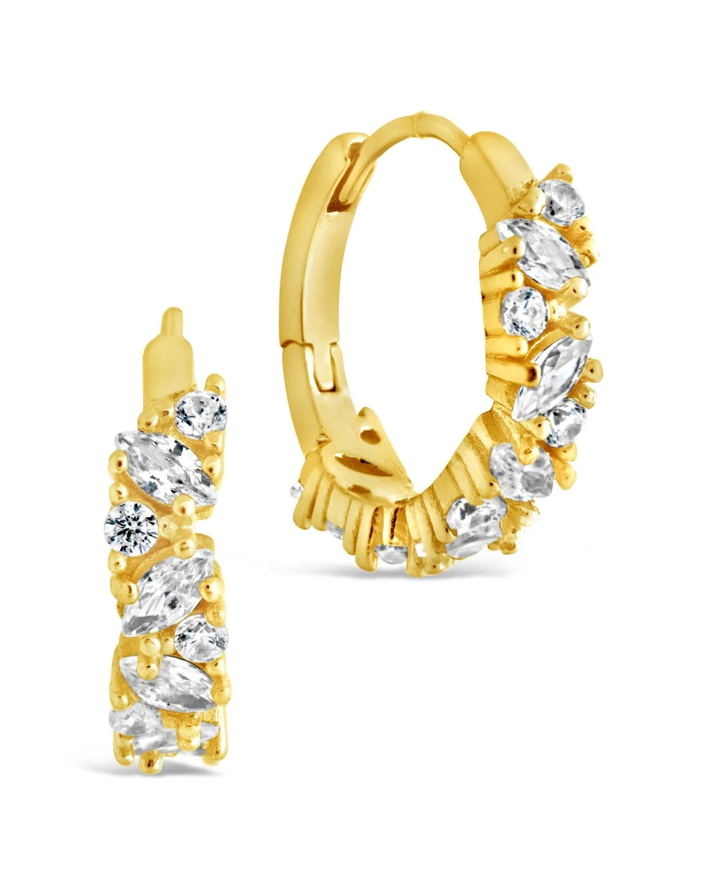 Georgia CZ Micro Hoop Earrings | Sterling Forever