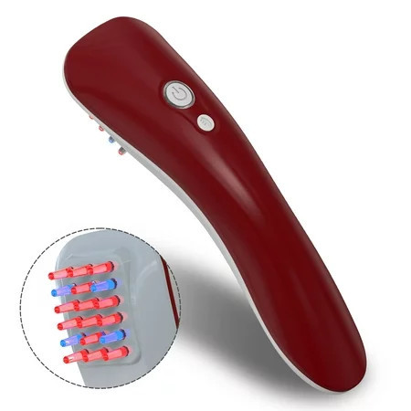 Massage Comb with Red & Blue Light Therapy for Reduce Hair Loss Hair Growth Improve Hair Quality | Walmart (US)