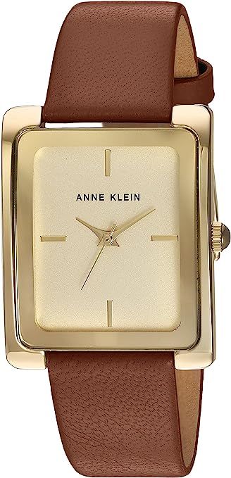 Anne Klein Women's Leather Strap Watch | Amazon (US)