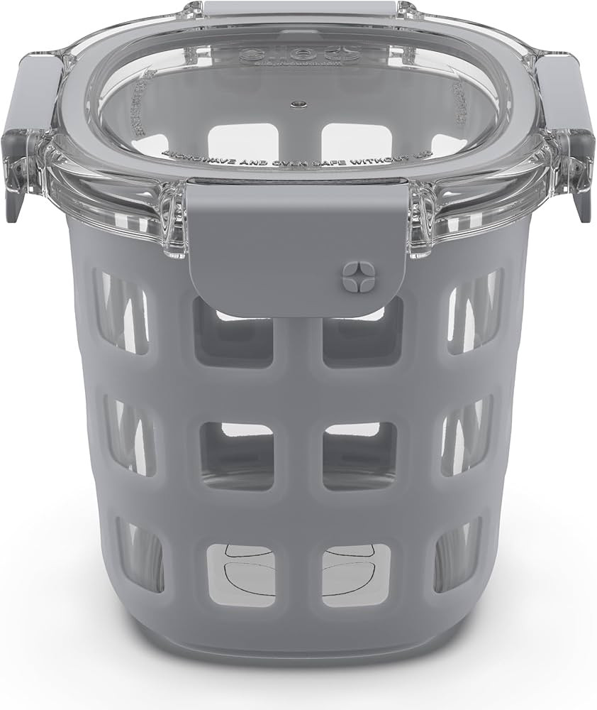 Ello Duraglass Meal Prep Container- Glass Food Storage Container with Silicone Sleeve and Airtigh... | Amazon (US)