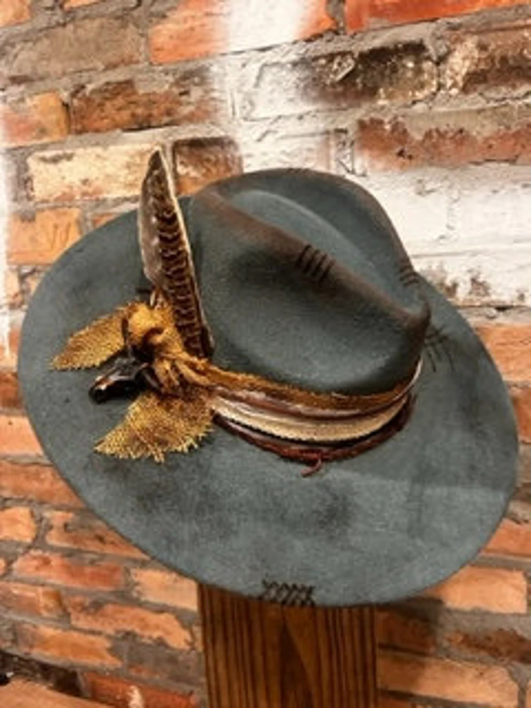 Lady May 2 Custom Burned Hat. Western, Wide Brim - Etsy | Etsy (US)