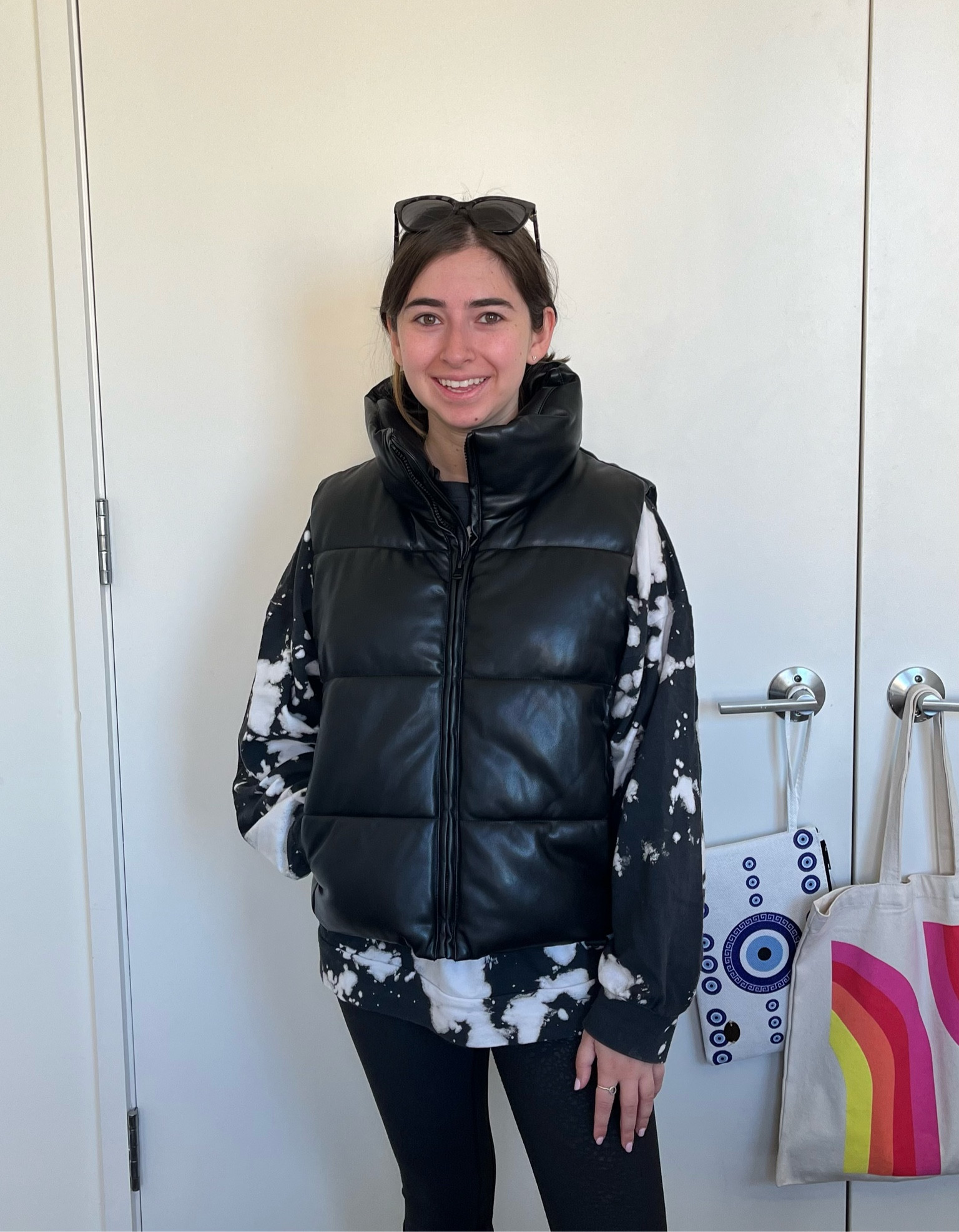 It’s the perfect cropped vest for fall. The vegan leather is so so soft. Will be wearing this all season. This is a petite small #fallvest #veganleather #petitefind 

#LTKsalealert #LTKSeasonal #LTKfindsunder100