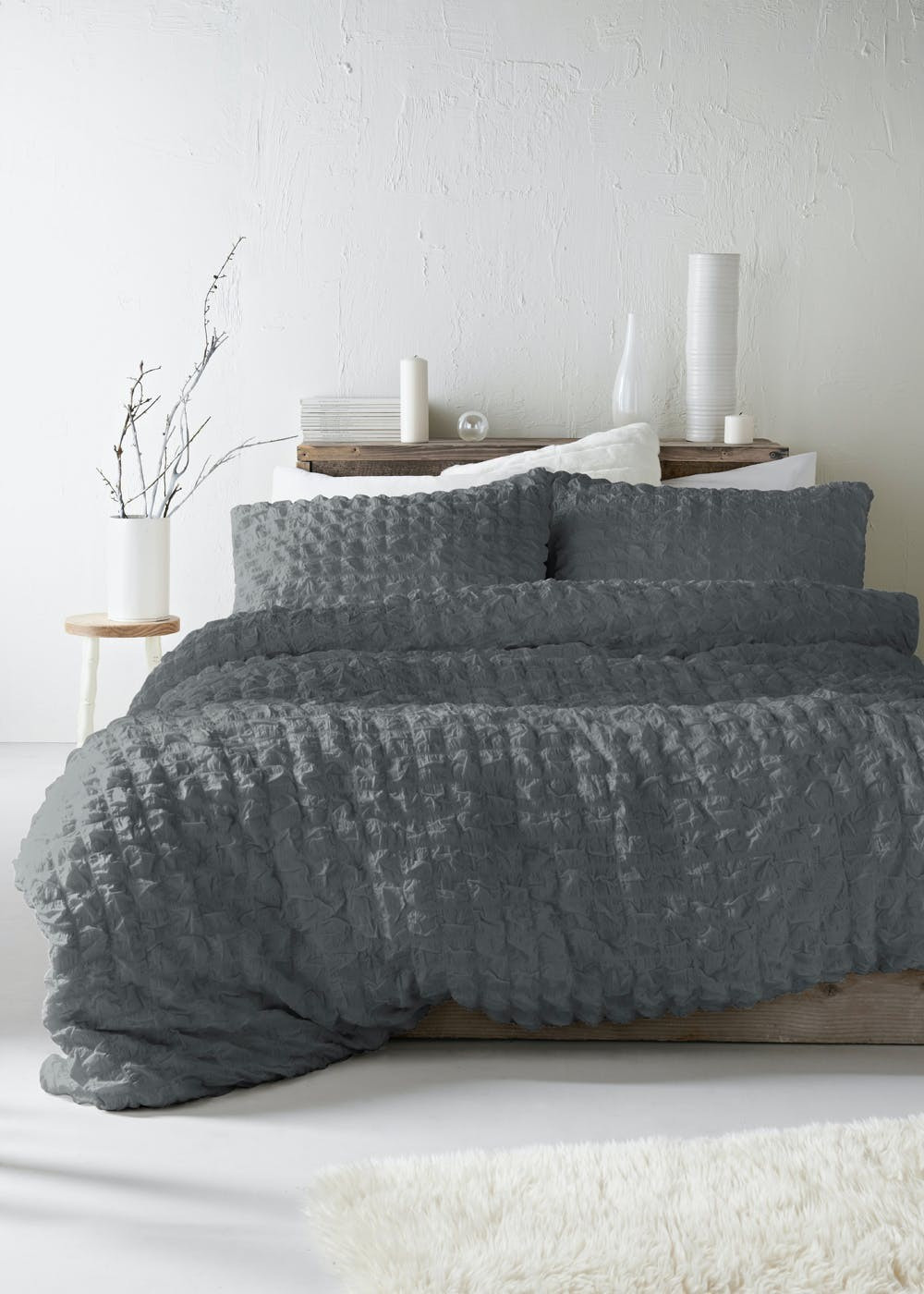 100% Cotton Seersucker Duvet Cover | Matalan (UK)