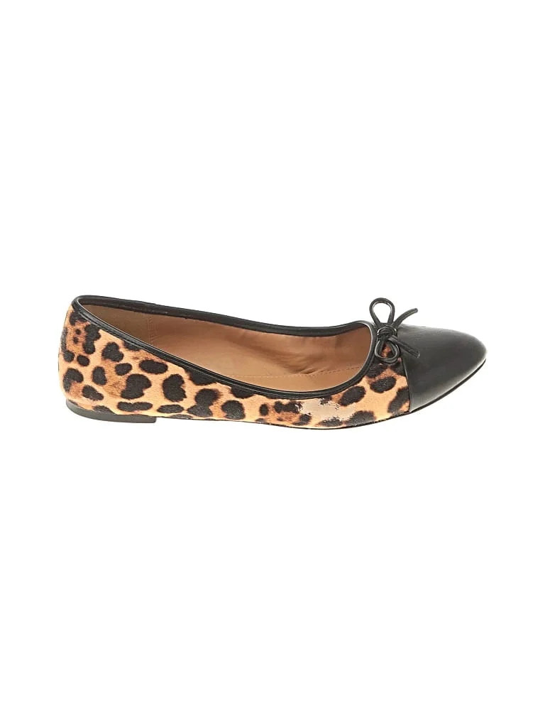 J.Crew Factory Store Brown Black Flats Size 9 1/2 - 58% off | ThredUp (US)