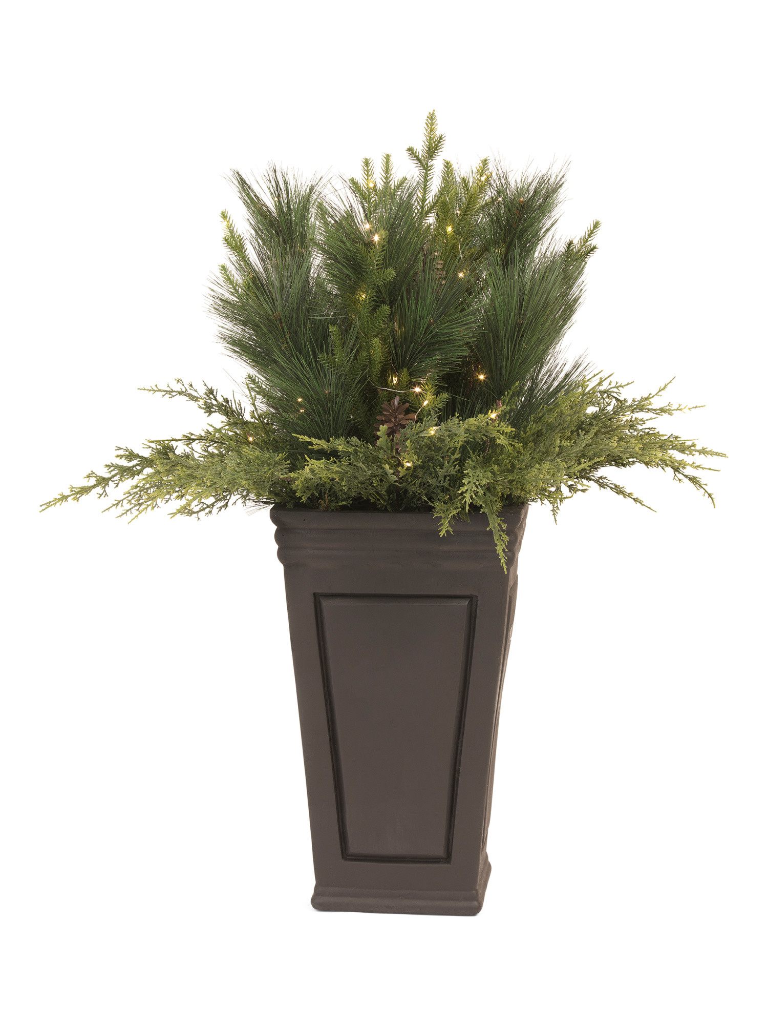 4ft Pre-lit Led Draping Pinecone Porch Pot | Plants & Planters | Marshalls | Marshalls