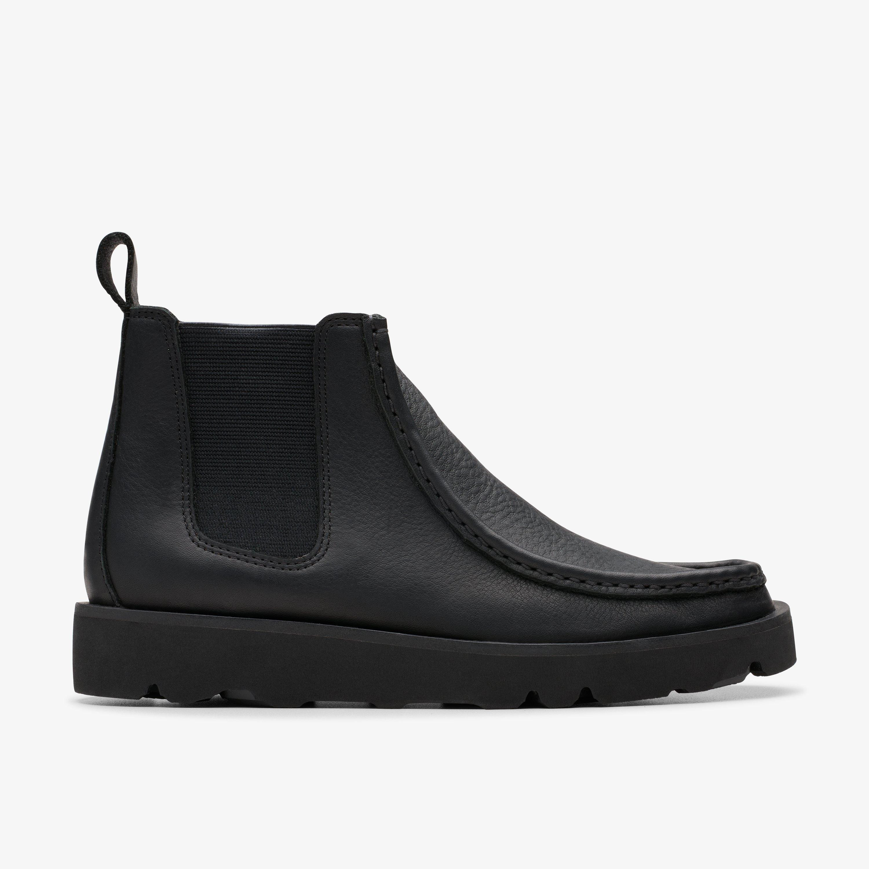 Womens Walla Chelsea Black Leather Chelsea Boots | Clarks US | Clarks (US)