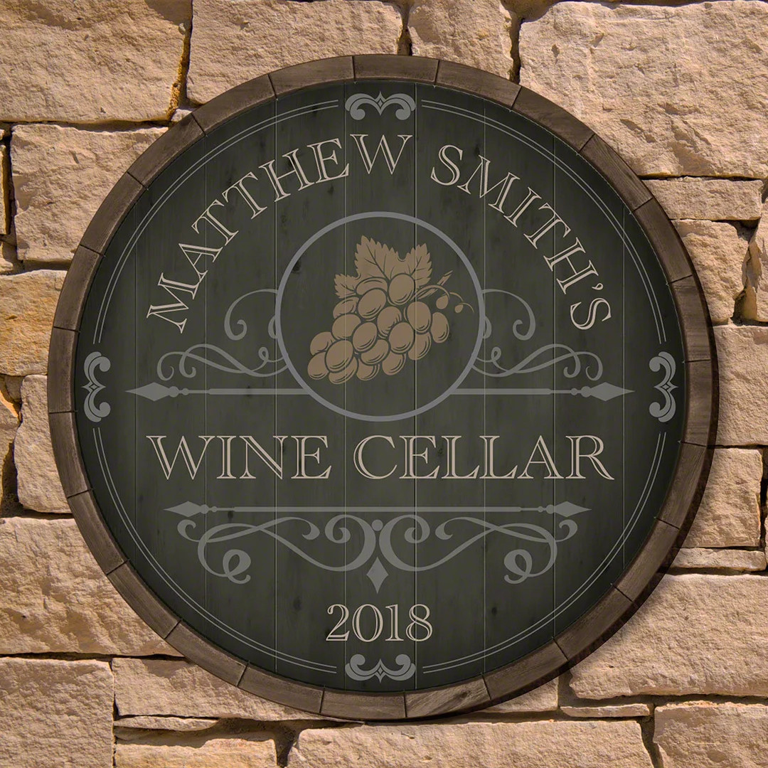 Gifts for Wine Lovers! - Beauteous Barrel Wine Cellar Sign - Gifts for the Couple, Custom Signs, ... | Etsy (US)