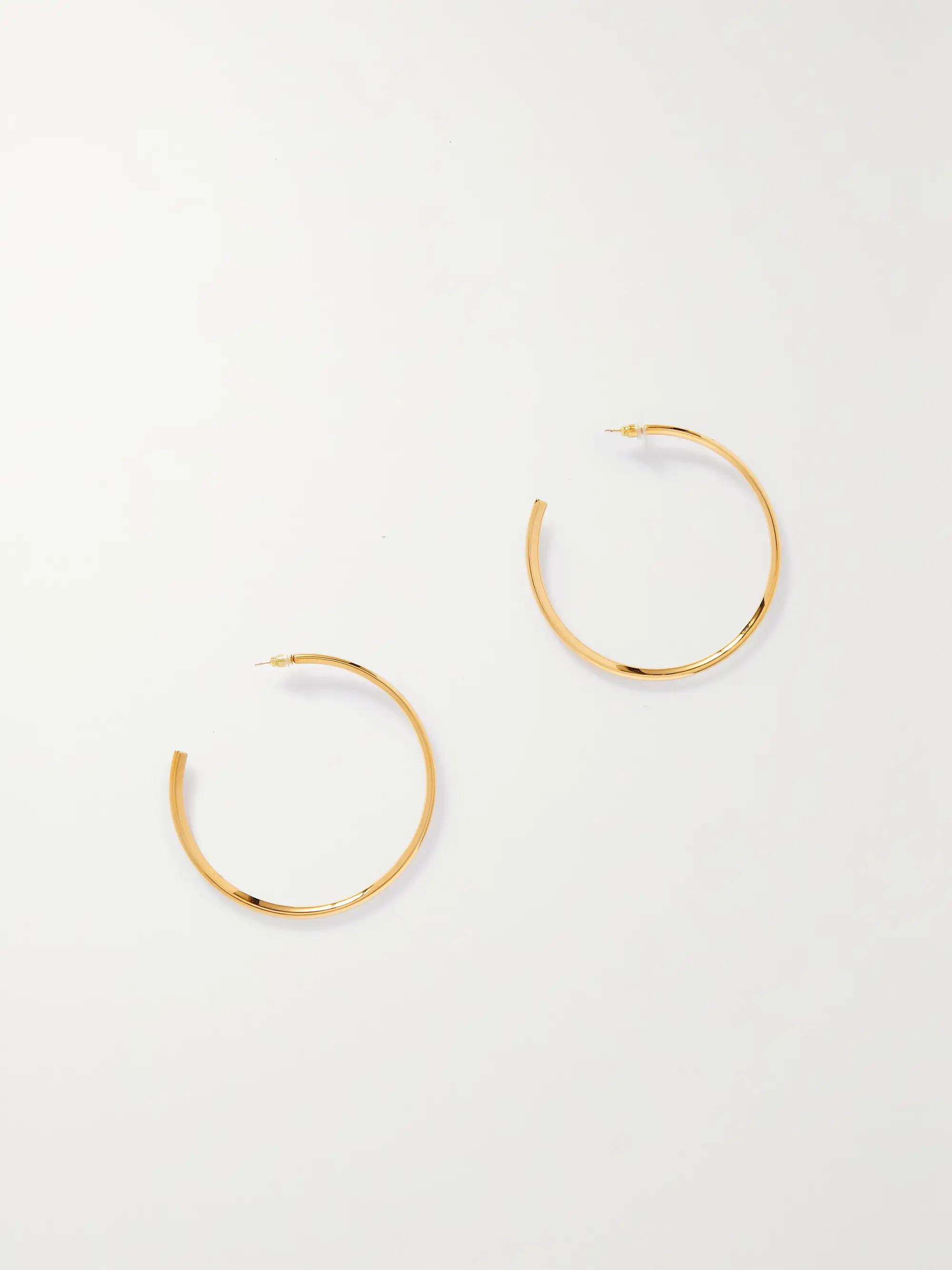 Gold-tone hoop earrings | NET-A-PORTER (US)