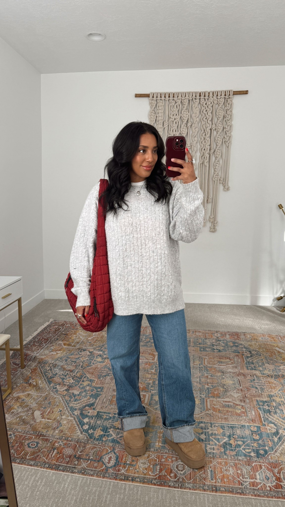 OOTD! Size L in sweater, 12 In jeans!
Nuuds, old navy, free people 

#LTKMidsize #LTKootd #LTKSaleAlert