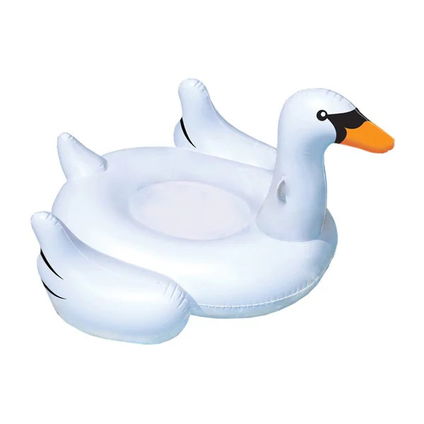 Swimline Giant Swan 75-in Inflatable Ride-On Pool Toy | Bed Bath & Beyond