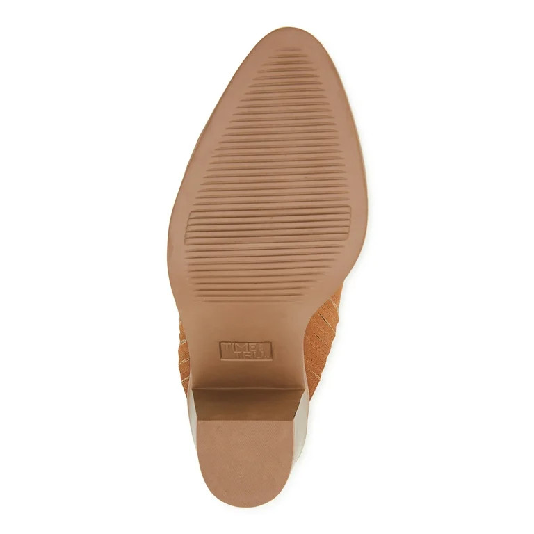 Time and Tru Women's Block Heel Mules - Walmart.com | Walmart (US)