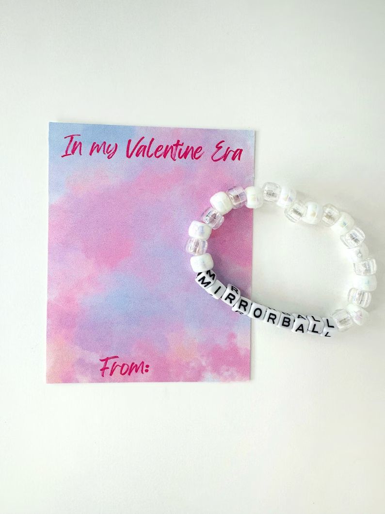 Friendship Bracelet Valentines, Valentines Day Friendship Bracelets for Swiftie, Eras Tour Inspir... | Etsy (US)