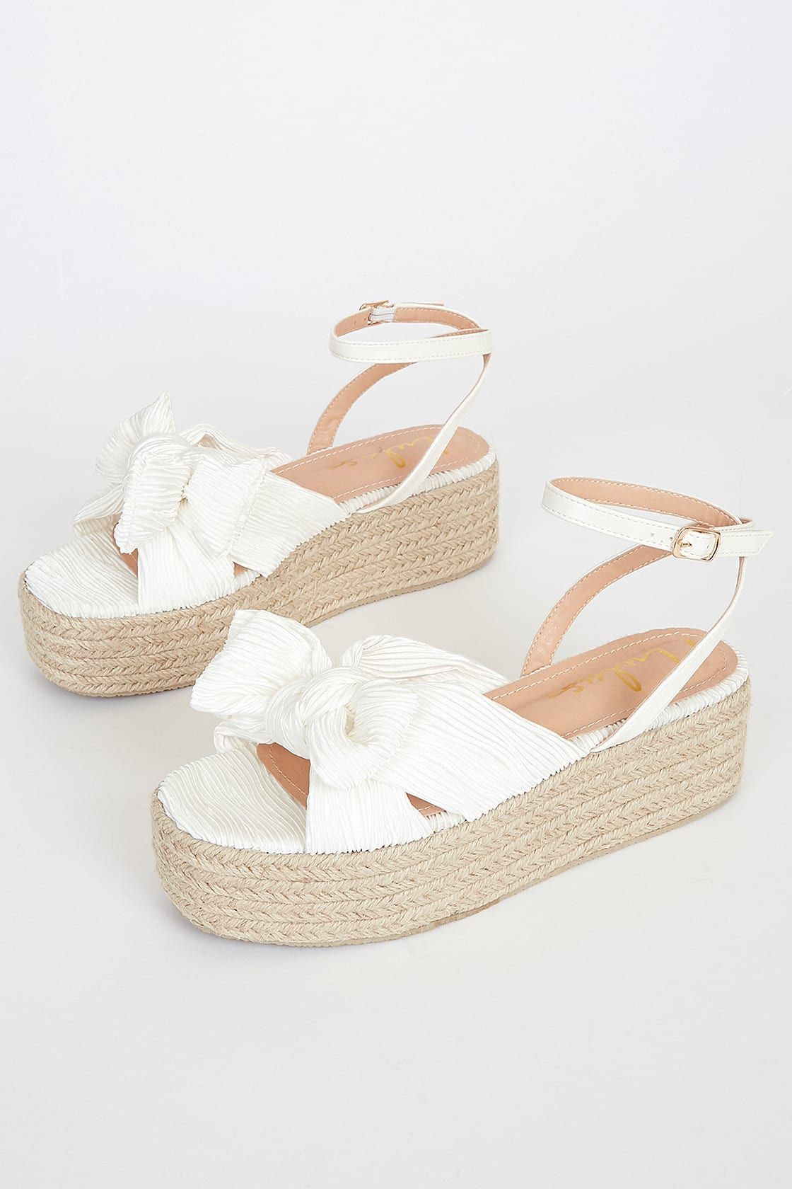Rayanna White Espadrille Platform Sandals | Lulus (US)