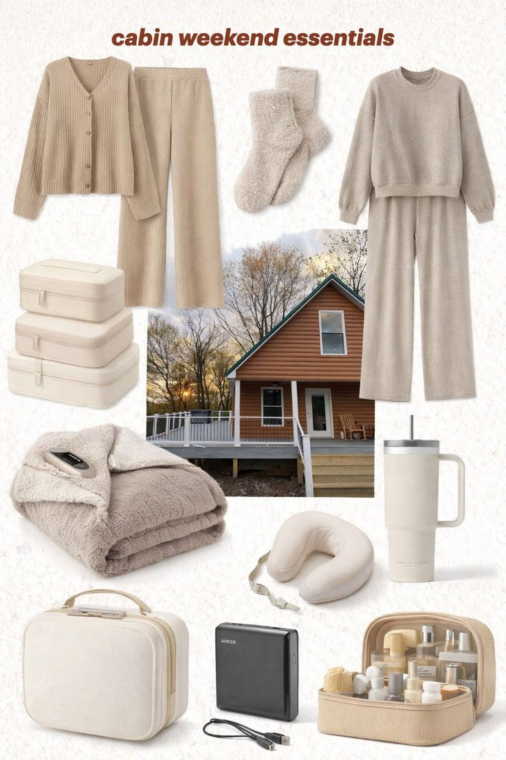Red River Gorge cabin weekend 🤎🏔️ we’re staying at the cutest VRBO in the Gorge (linked here!) and these cozy, neutral essentials are coming with me — soft loungewear, fuzzy socks, a plush blanket, and all the little travel must-haves for slow mornings + coffee on the deck. Saving this list for every future cabin getaway ✨☕️🧸 

 

#LTKdayinmylife #LTKvlog #LTKTravel