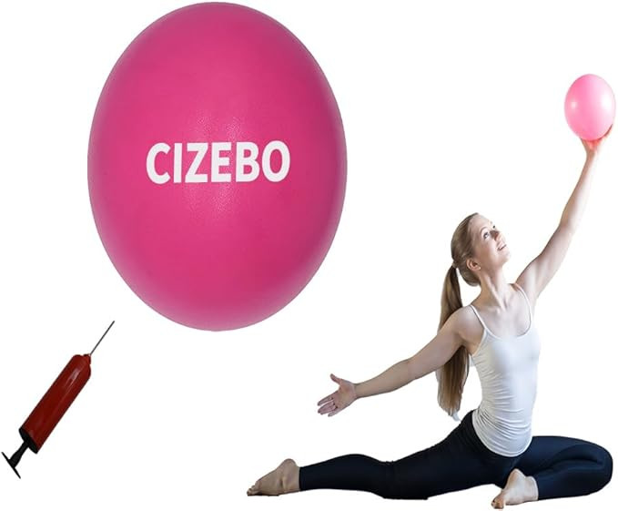 Small Exercise Ball for Between Knees, 6 inch Pilates Ball with Pump, Mini Yoga Core Ball Physica... | Amazon (US)
