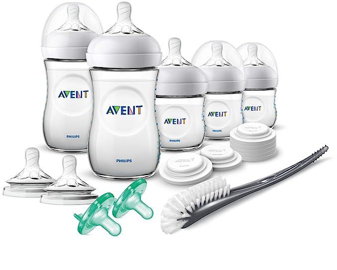 Philips Avent Natural Baby Bottle Newborn Starter Gift Set, SCD206/03 | Amazon (US)