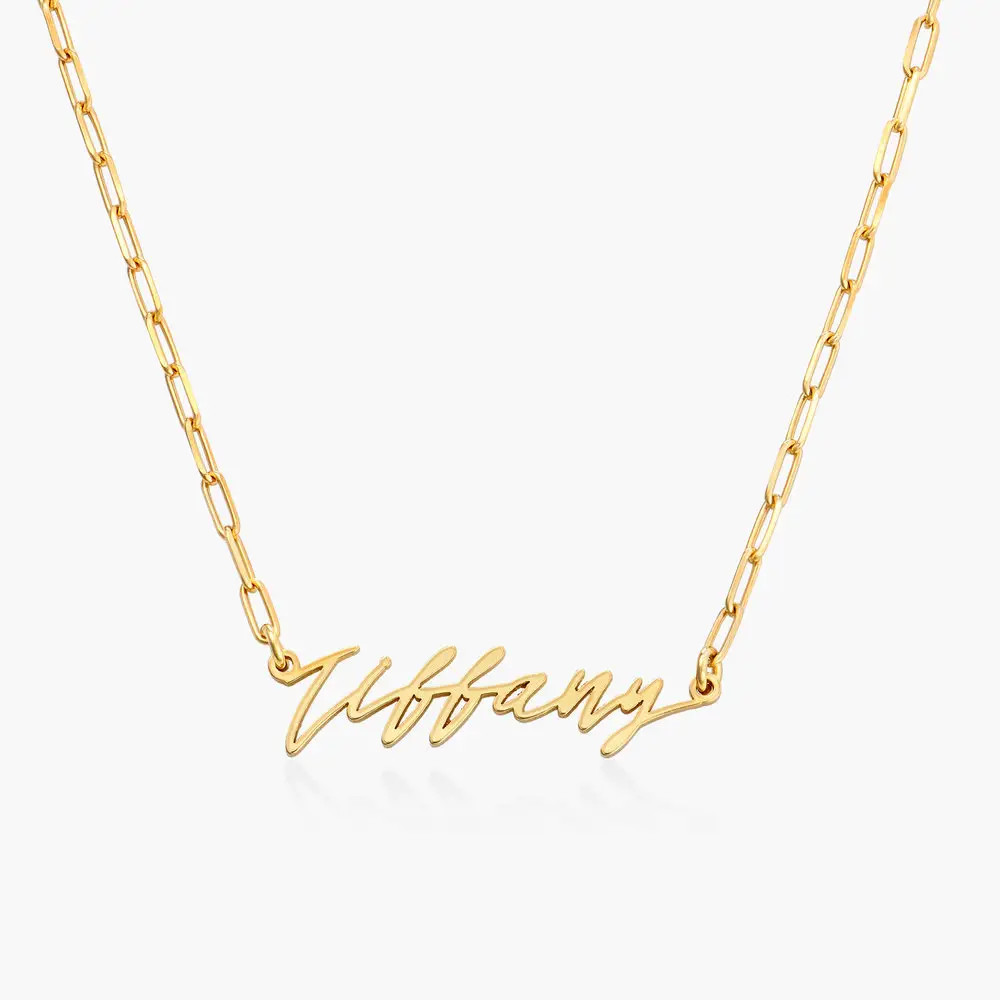 Coco Name Link Necklace - Gold | Oak & Luna (US)