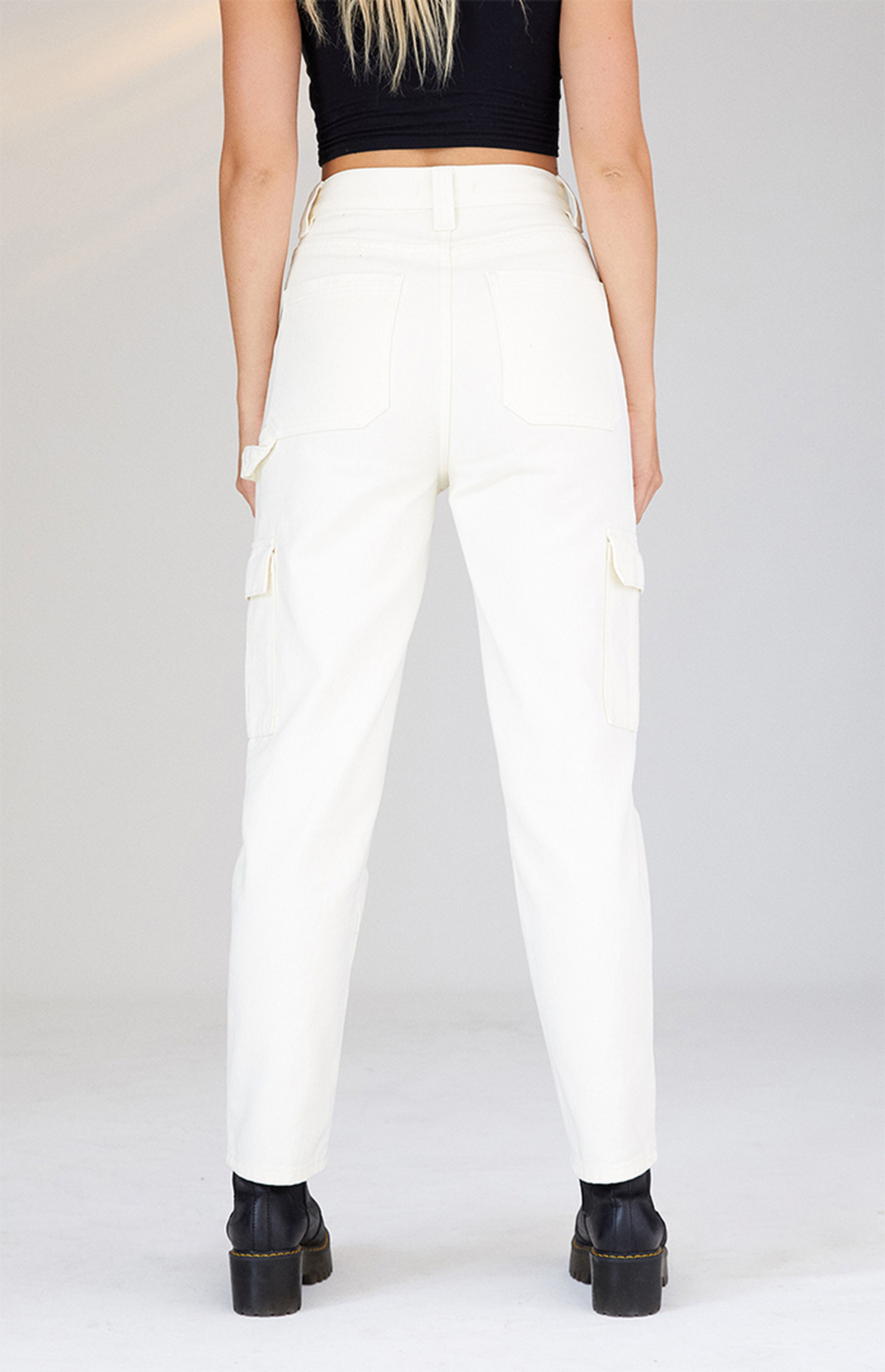 PacSun Off White Cargo Skate Pants | PacSun