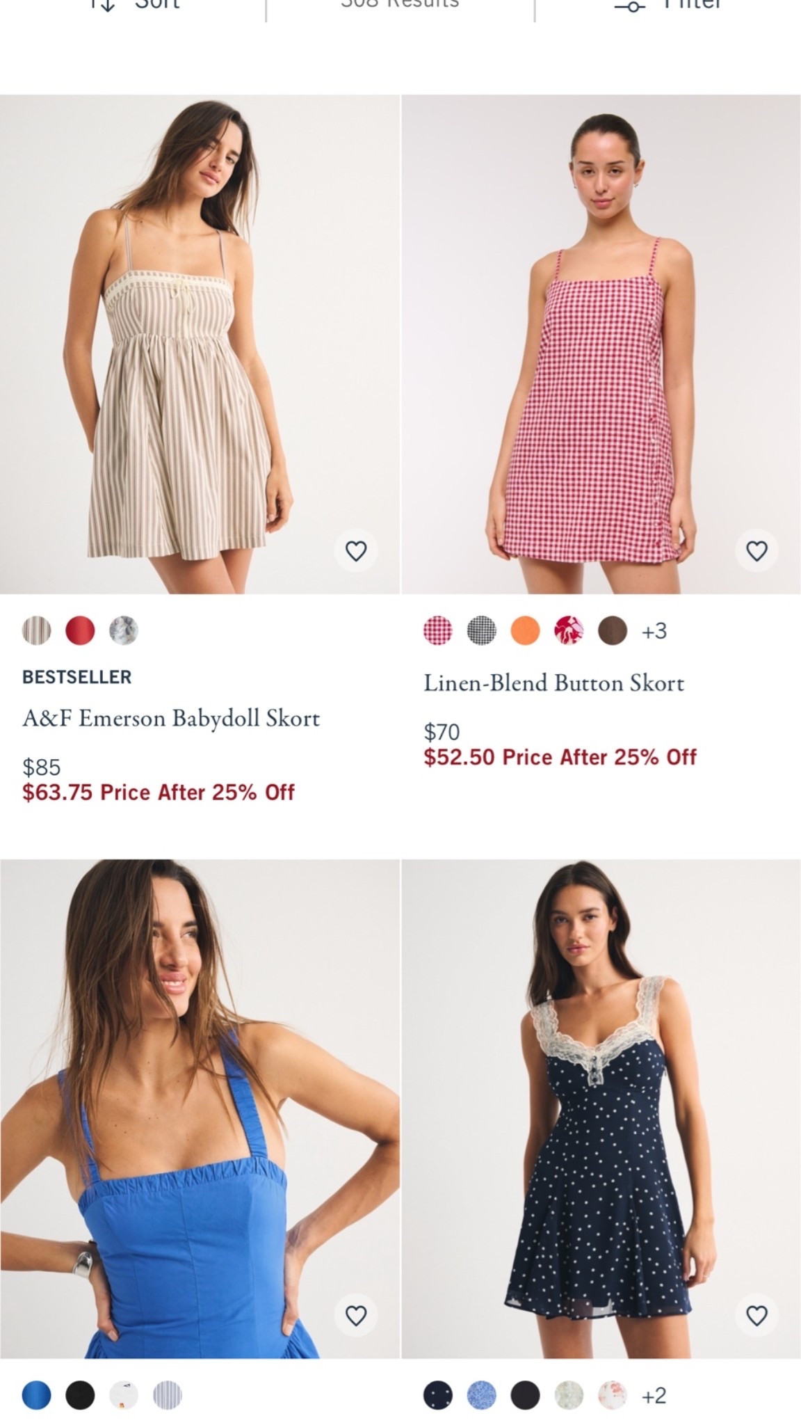 Abercrombie dress sale!!

*Use code AFLTK to get an additional 20% off almost everything in stores and online at checkout from 6/3/26-6/4/26 in US/CA. Exclusions apply. See details online.