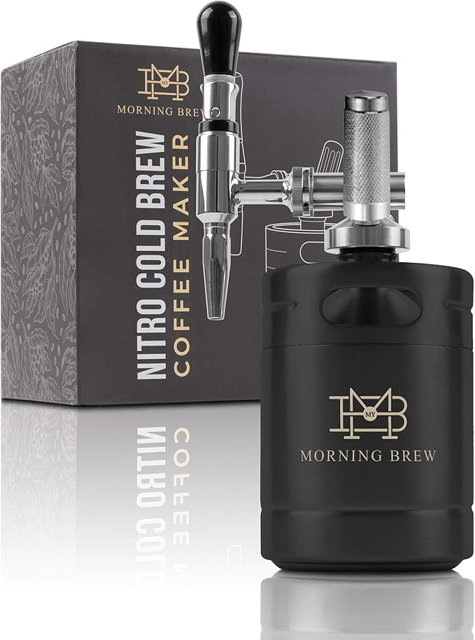 My Morning Brew Nitro Cold Brew Coffee Maker | Premium Portable Home Brewing Kit (Black) | Amazon (US)
