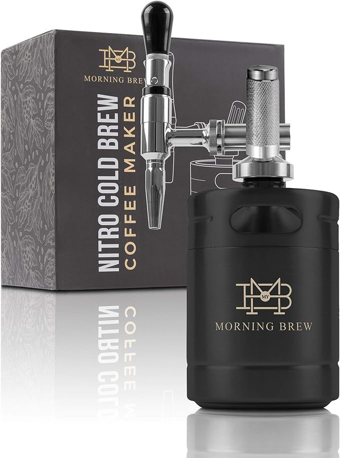 My Morning Brew Nitro Cold Brew Coffee Maker | Premium Portable Home Brewing Kit (Black) | Amazon (US)
