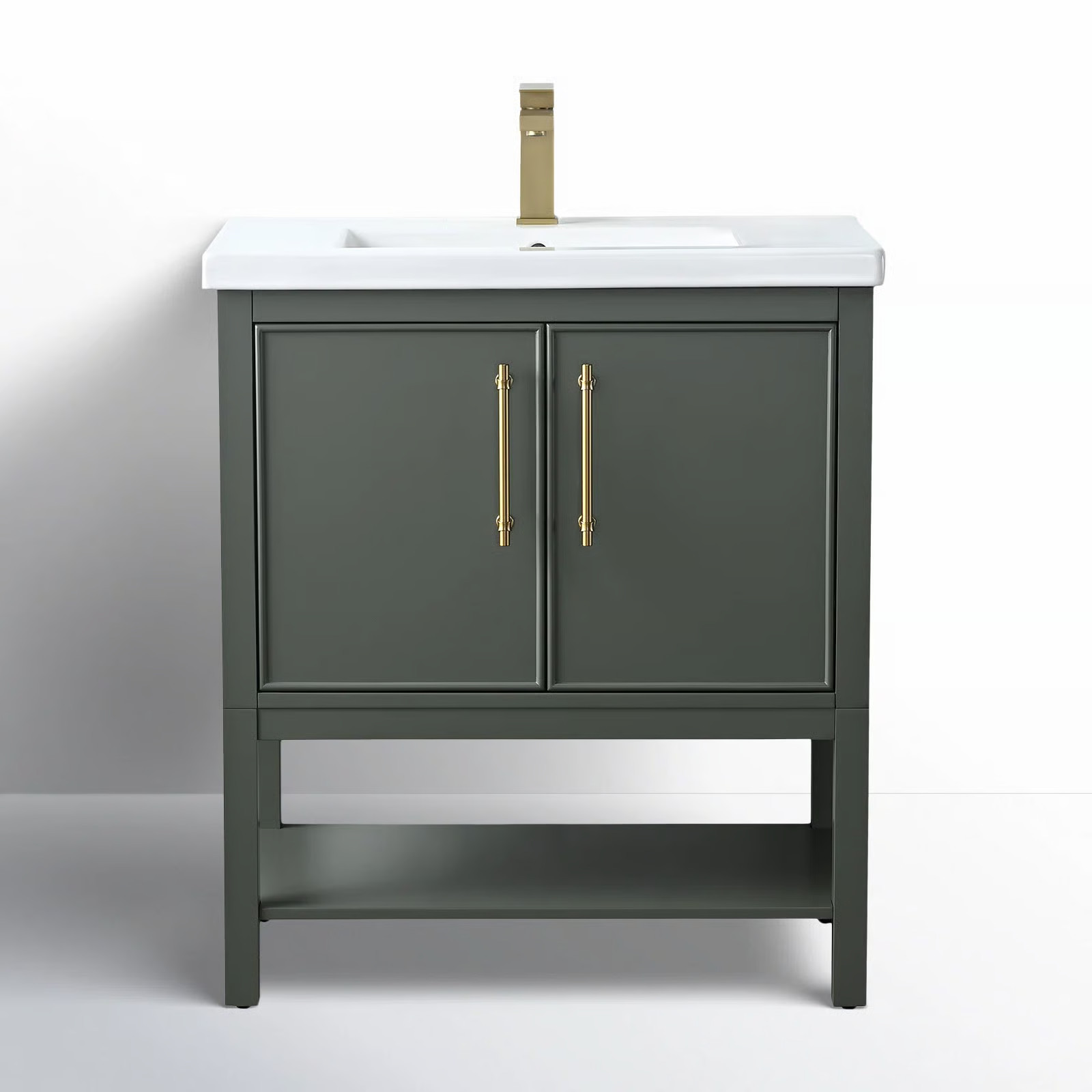 Jewell 30'' Single Bathroom Vanity with Ceramic Top | Wayfair North America