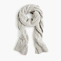 Loopy stitch oversized cableknit scarf | J.Crew US