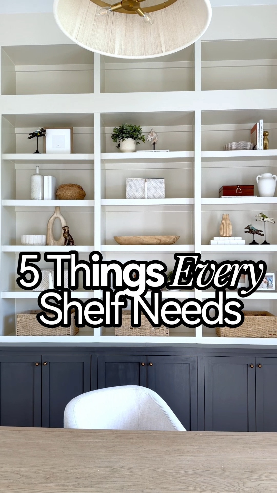 Quick shelf stylist list if essentials  