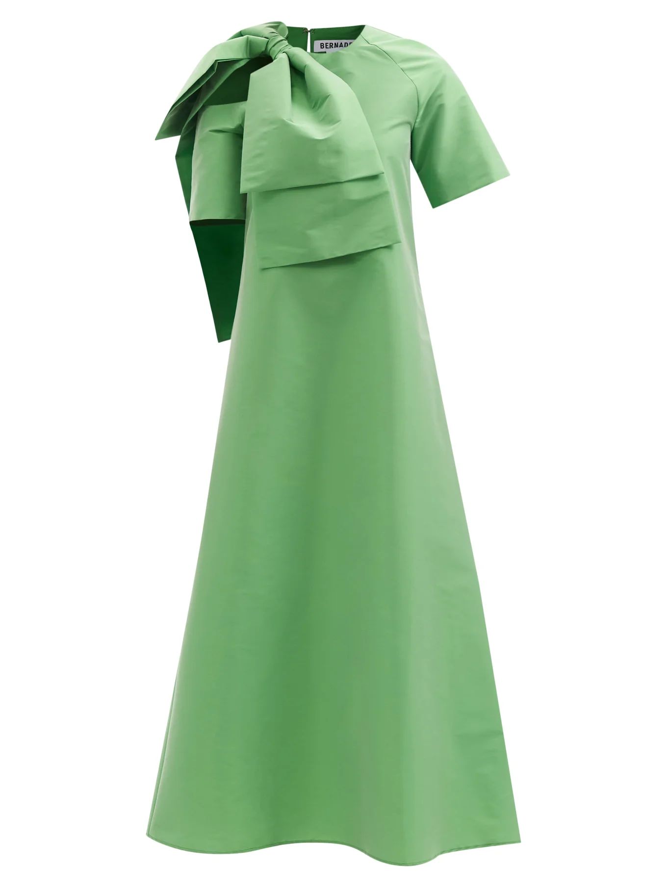 Winona bow-trimmed cutout taffeta A-line dress | Bernadette | Matches (US)