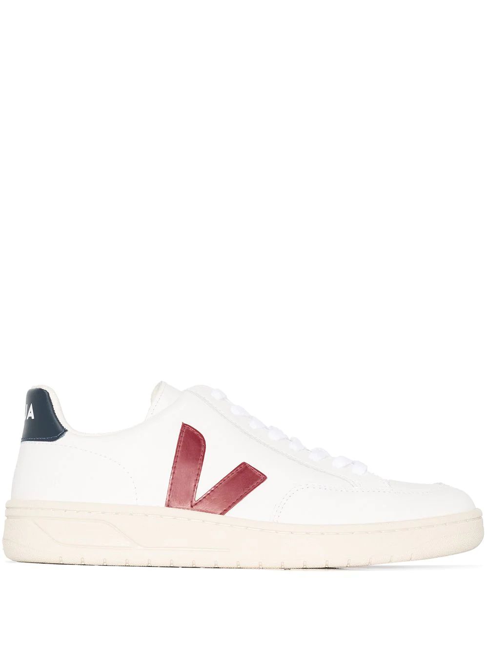 VEJA V-12 low-top Leather Sneakers - Farfetch | Farfetch Global