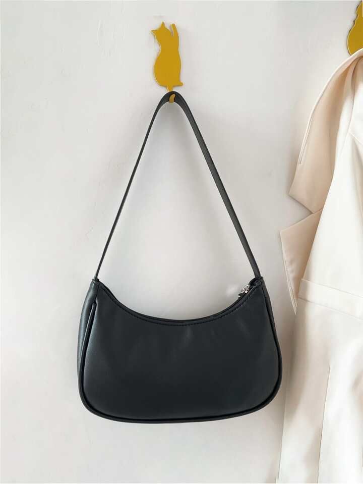 Lightweight,Business Casual Minimalist Baguette Bag For Teen Girls Women College Students,Rookies... | SHEIN
