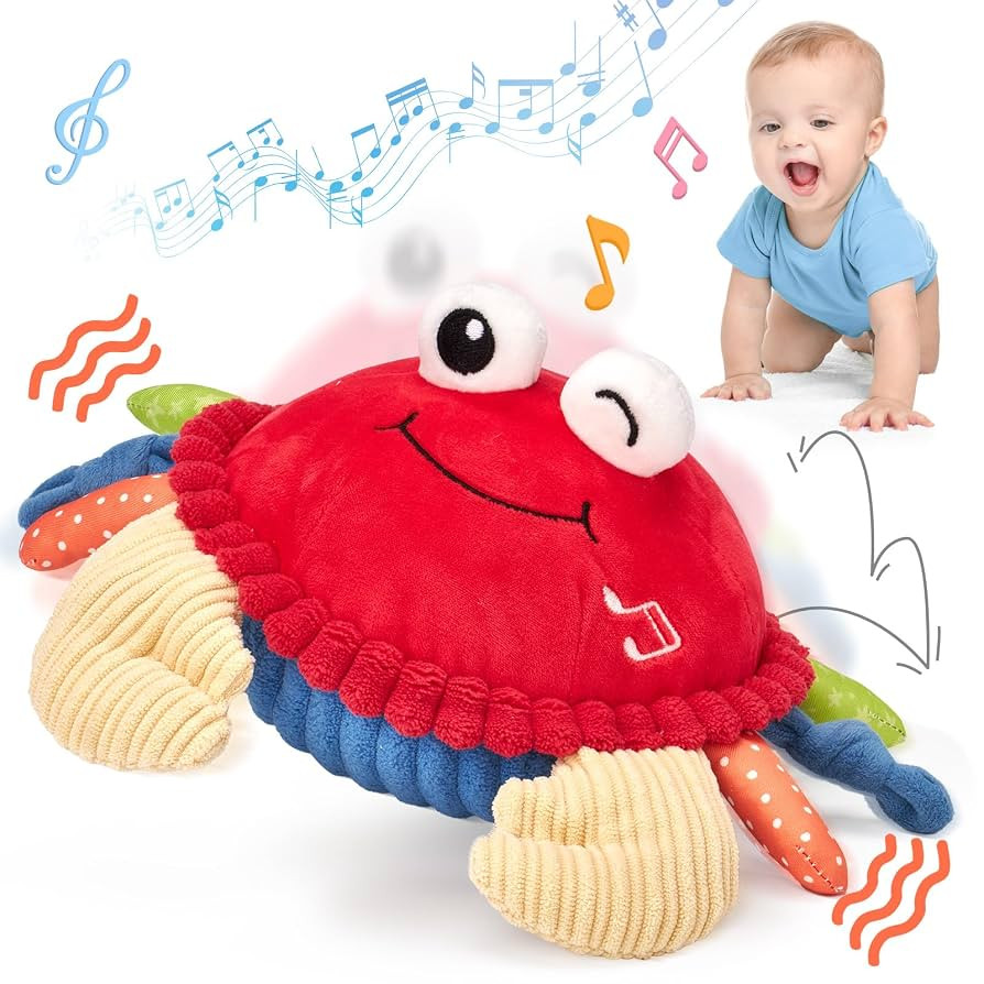 hahaland Baby Toys 12-18 Months - Upgraded Crawling Musical Dancing Walking Moving Bouncing Learn... | Amazon (US)