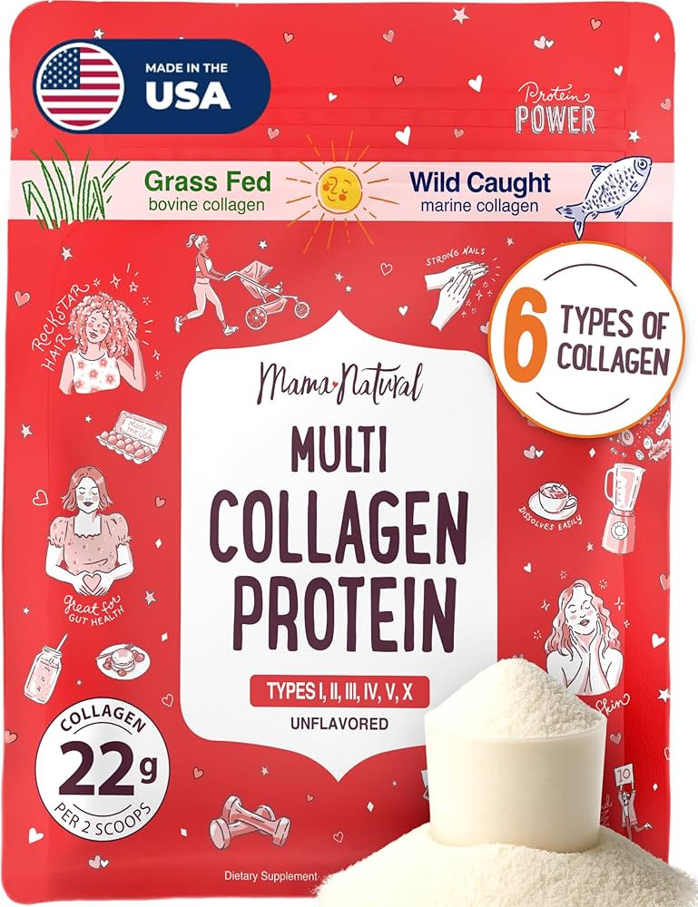 Multi Collagen Protein Powder Type I II III IV V X - Unflavored & Hydrolyzed 16Oz Pure Collagen P... | Amazon (US)