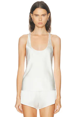 Eterne Heidi Tank Top in Ivory | FWRD 