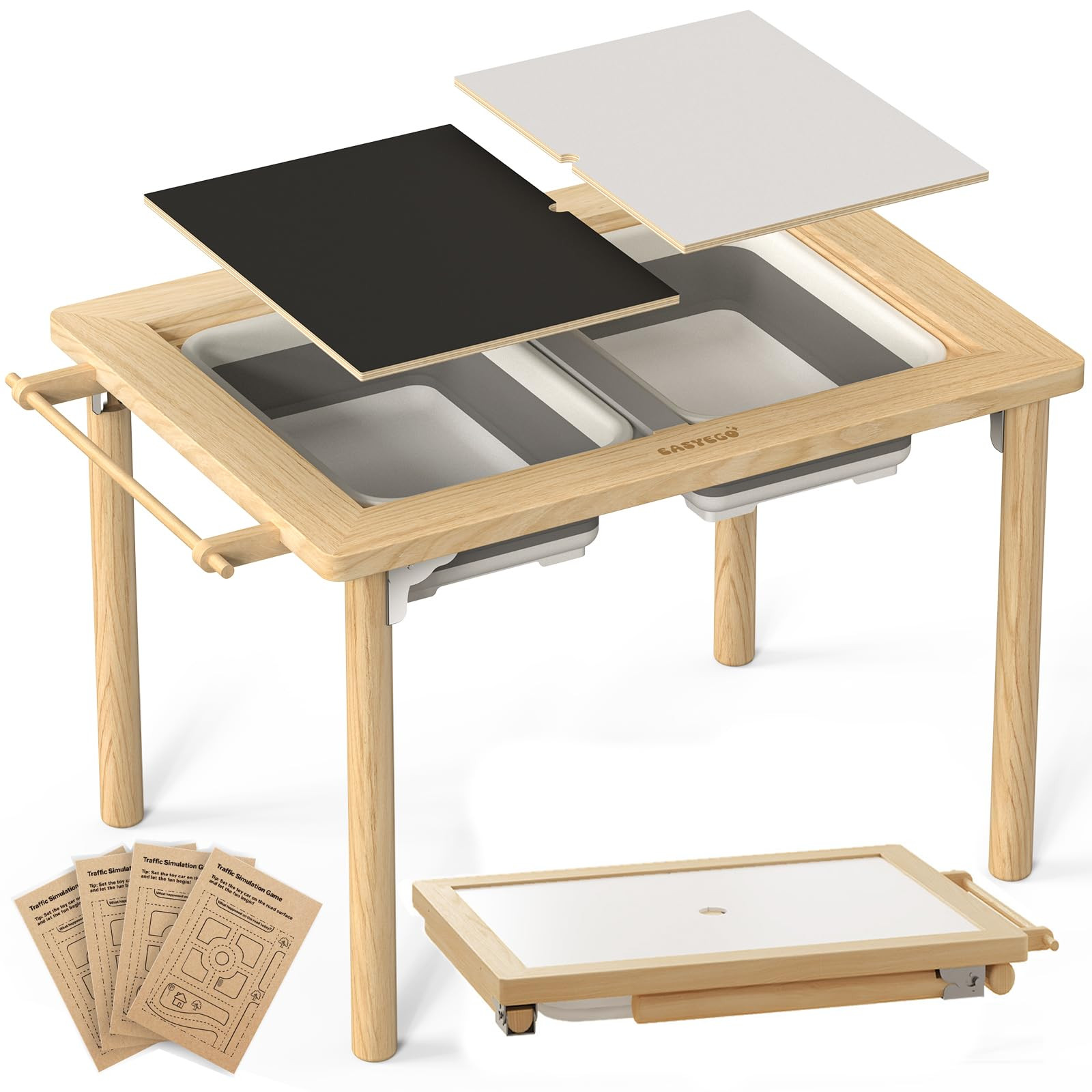 Easyego Toddler Sensory Table – Educational Kids Table for Sand and Water Play with Foldable St... | Amazon (US)