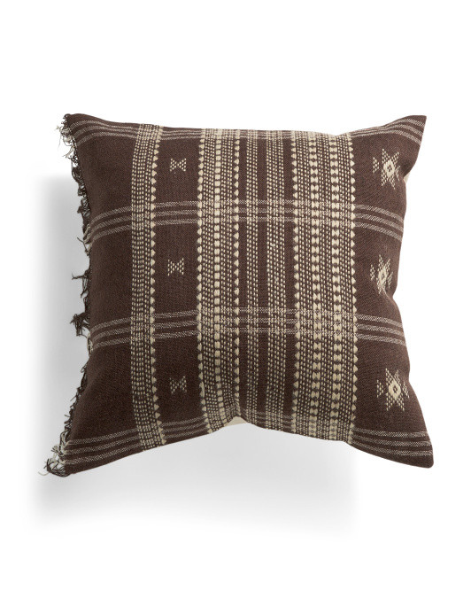 18x18 Wool Cotton Blend Hand Stitched Needlepoint Keir Pillow | TJ Maxx