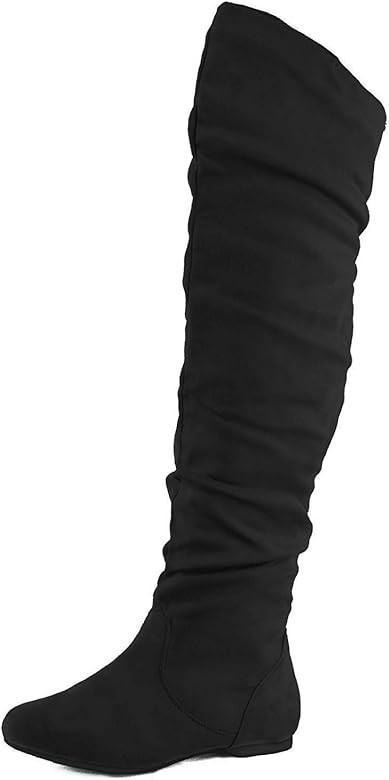 Nature Breeze Women's Stretchy Thigh High Boot | Amazon (US)
